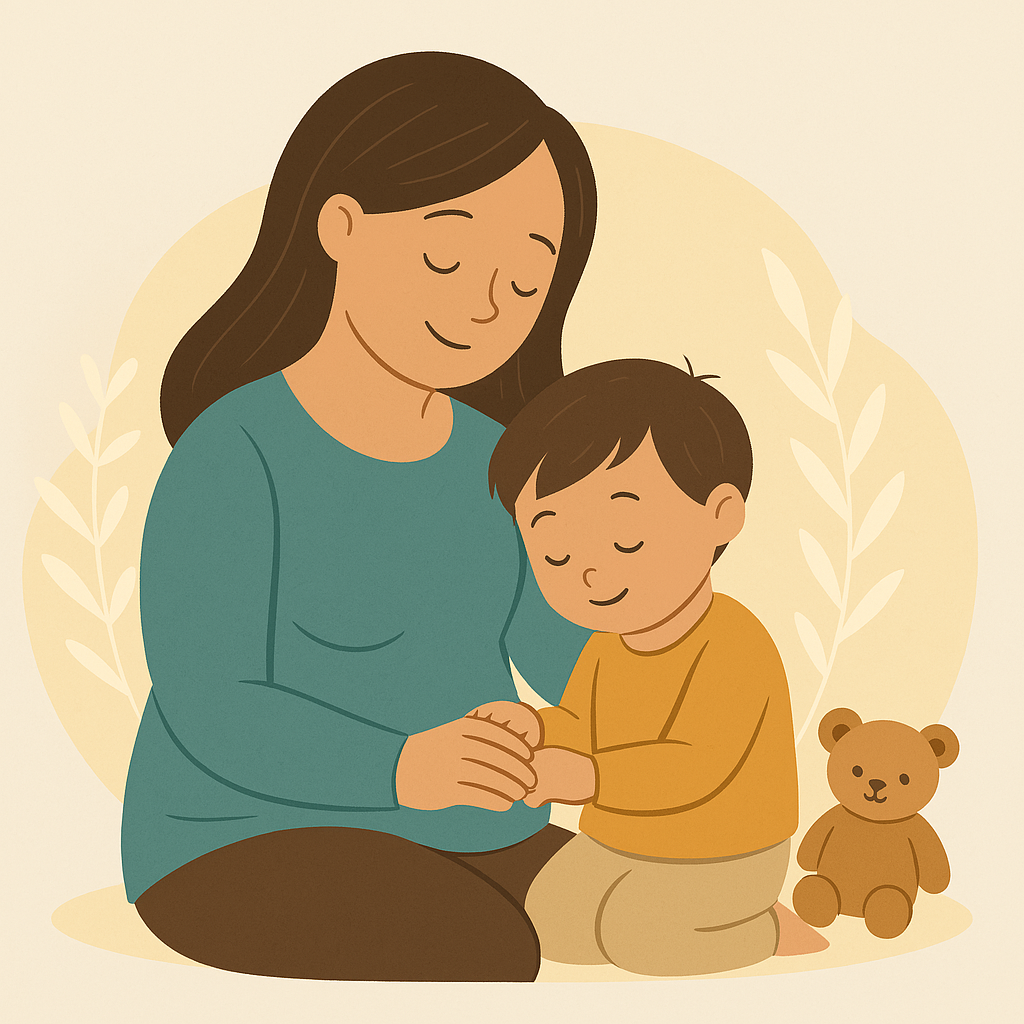 maman-tout-petit-methode-ta Maman tenant son enfant - méthode TA parentalité
